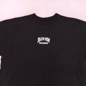 Death Row Records Graphic Crew Neck T-Shirt Mens Size Extra Large XL Black